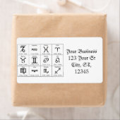 Zodiac Sun Sign Astrology Calendar Thunder_Cove Etiket (Insitu)