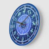 Zodiac Sun Sign Astrology Calendar Thunder_Cove Grote Klok (Hoek)