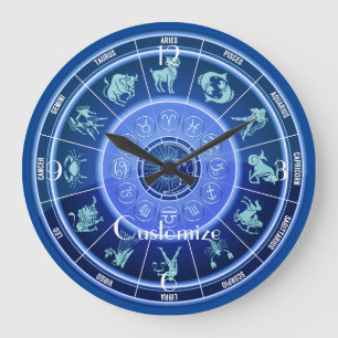 Zodiac Sun Sign Astrology Calendar Thunder_Cove Grote Klok