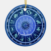 Zodiac Sun Sign Astrology Calendar Thunder_Cove Keramisch Ornament (Voorkant)