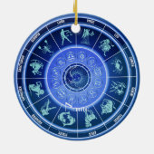 Zodiac Sun Sign Astrology Calendar Thunder_Cove Keramisch Ornament (Achterkant)