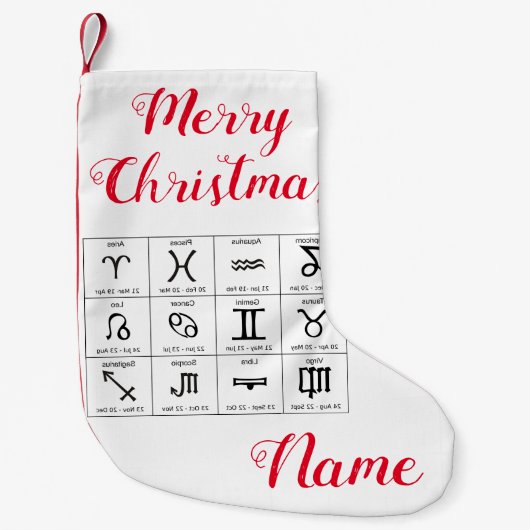 Zodiac Sun Sign Astrology Calendar Thunder_Cove Kleine Kerstsok (Voorkant)