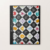 Zodiac Sun Sign Astrology Calendar Thunder_CovE Legpuzzel (Verticaal)