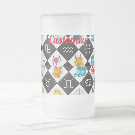 Zodiac Sun Sign Astrology Calendar Thunder_Cove Matglas Bierpul (Center)