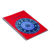 Zodiac Sun Sign Astrology Calendar Thunder_Cove Notitieboek (Rechterzijde)
