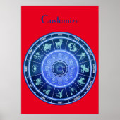 Zodiac Sun Sign Astrology Calendar Thunder_Cove Poster (Voorkant)