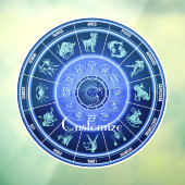 Zodiac Sun Sign Astrology Calendar Thunder_Cove Raamsticker (Vel 3)