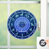 Zodiac Sun Sign Astrology Calendar Thunder_Cove Raamsticker (Huis)
