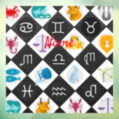 Zodiac Sun Sign Astrology Calendar Thunder_Cove Raamsticker (Vel 3)