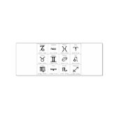Zodiac Sun Sign Astrology Calendar Thunder_Cove Rubberstempel (Afrduk)