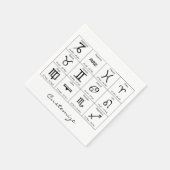 Zodiac Sun Sign Astrology Calendar Thunder_Cove Servet (Hoek)