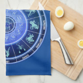 Zodiac Sun Sign Astrology Calendar Thunder_Cove Theedoek (Quarter Fold)