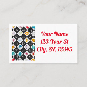 Zodiac Sun Sign Astrology Calendar Thunder_Cove Visitekaartje