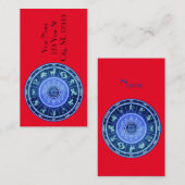 Zodiac Sun Sign Astrology Calendar Thunder_Cove Visitekaartje (Voorkant / Achterkant)