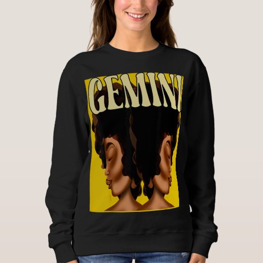 Zodiac Sun Sign Gemini Astrology Horoscope Trui (Voorkant)
