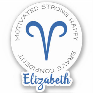 Zodiac Symbol Aries Sticker
