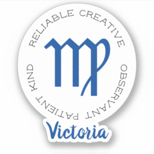 Zodiac Symbol Virgo Sticker