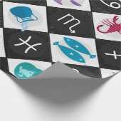 Zodiac Symbolen Horoscope signalen Astrologie Cadeaupapier (Hoek)