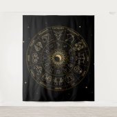 Zodiac Symbols Wheel Wandkleed (Voorkant)