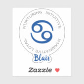 Zodiac Symboolkanker Sticker (Vel)