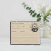 Zodiac Tarot Celestial Vrijgezellenfeest Recept Ka Informatiekaartje (Staand voorkant)