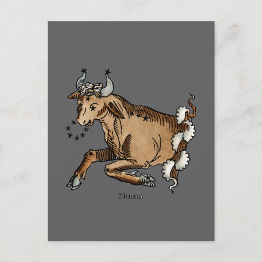 Zodiac: Taurus, 1482 Briefkaart (Voorkant)