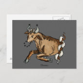 Zodiac: Taurus, 1482 Briefkaart (Voorkant / Achterkant)