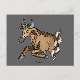 Zodiac: Taurus, 1482 Briefkaart