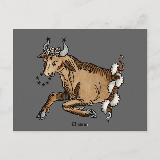 Zodiac: Taurus, 1482 Briefkaart (Voorkant)