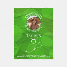 Zodiac Taurus Aangepaste Verjaardag Foto Astrologi