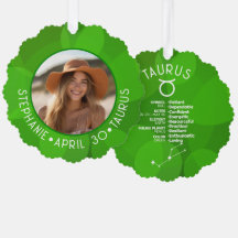 Zodiac Taurus Aangepaste Verjaardag Foto Astrologi