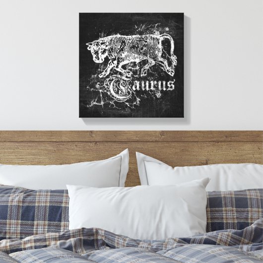 Zodiac  Taurus Canvas Afdruk (Insitu (Slaapkamer))
