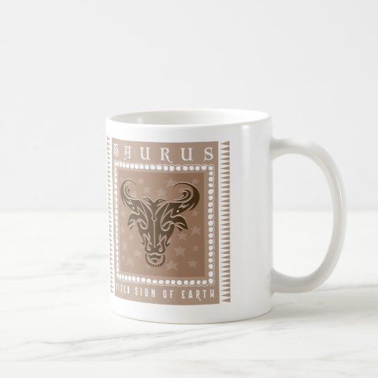 Zodiac Taurus Coffee Koffiemok (Rechts)