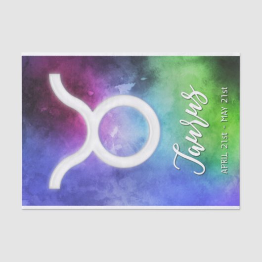 Zodiac: Taurus Dates Tissuepapier (Voorkant)