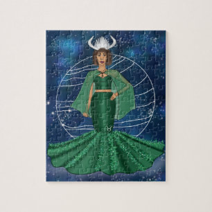 Zodiac Taurus Godin met heersende planeet Venus Legpuzzel