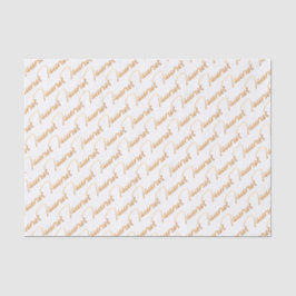 Zodiac "Taurus" Gold Script Tissue Paper Tissuepapier