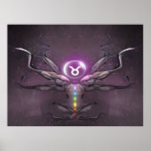 Zodiac Taurus Horoscope Sign Poster (Voorkant)