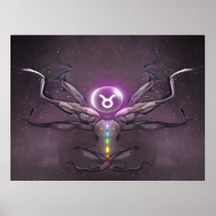 Zodiac Taurus Horoscope Sign Poster