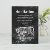 Zodiac  Taurus Kaart (Staand voorkant)