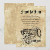  Zodiac Taurus Kaart (Voorkant / Achterkant)