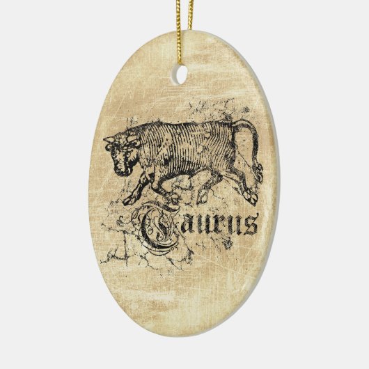 Zodiac Taurus Keramisch Ornament (Links)