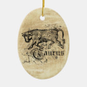  Zodiac Taurus Keramisch Ornament (Voorkant)