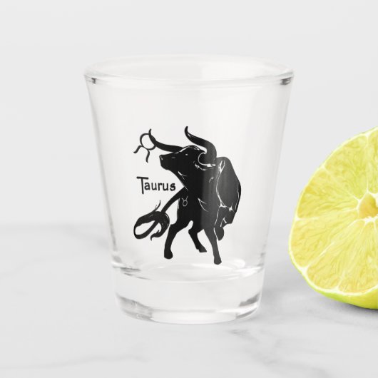 Zodiac Taurus Shot Glas (Voorkant)
