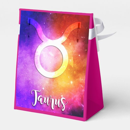 Zodiac: Taurus Space Snoep Bedankdoosjes (Achterkant)