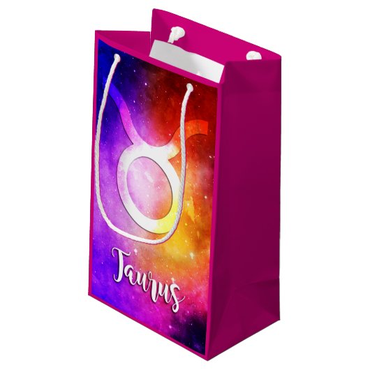 Zodiac: Taurus Space Snoep Klein Cadeauzakje (Achterkant Gekanteld)