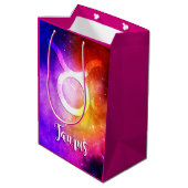 Zodiac: Taurus Space Snoep Medium Cadeauzakje (Achterkant Gekanteld)