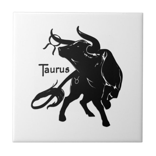 Zodiac Taurus Tegeltje (Voorkant)