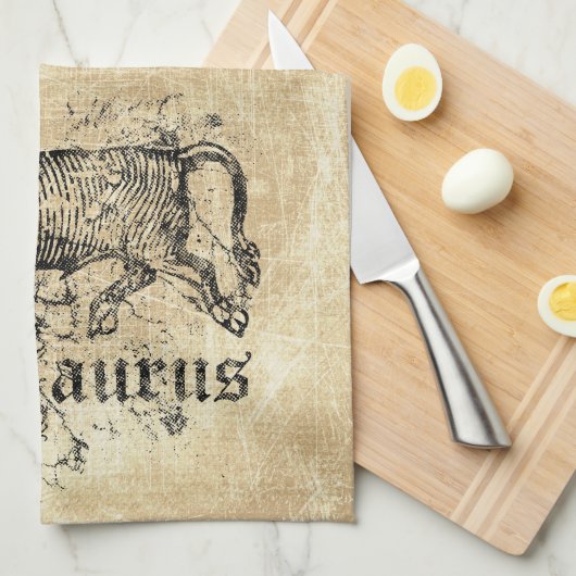  Zodiac Taurus Theedoek (Quarter Fold)