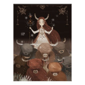 Zodiac Taurus van Alexandra Dikaia Poster (Voorkant)