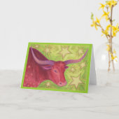 Zodiac Taurus wenskaart Kaart (Gele Bloem)